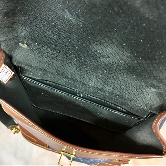 Dooney & Bourke Denim/Leather Backpack Authentic - Picture 5 of 8